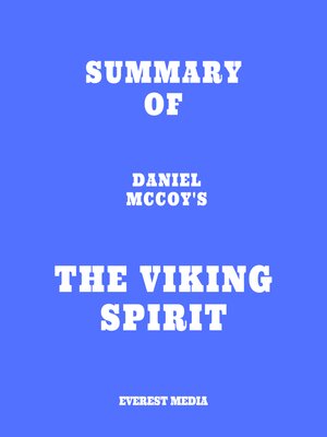 cover image of Summary of Daniel McCoy's the Viking Spirit